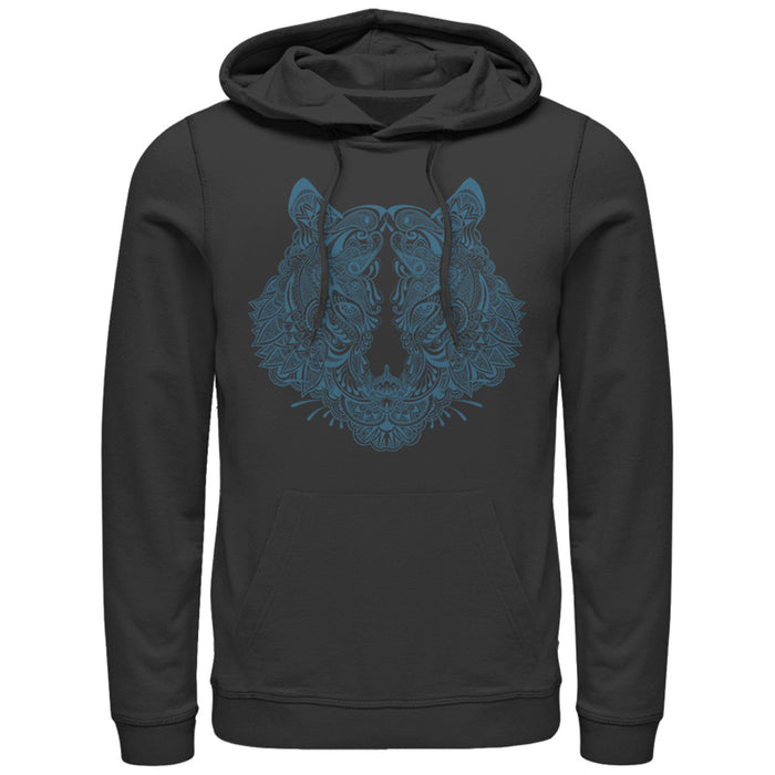 fifth sun Women's Lost Gods Henna Tiger Print Pull Over Hoodie