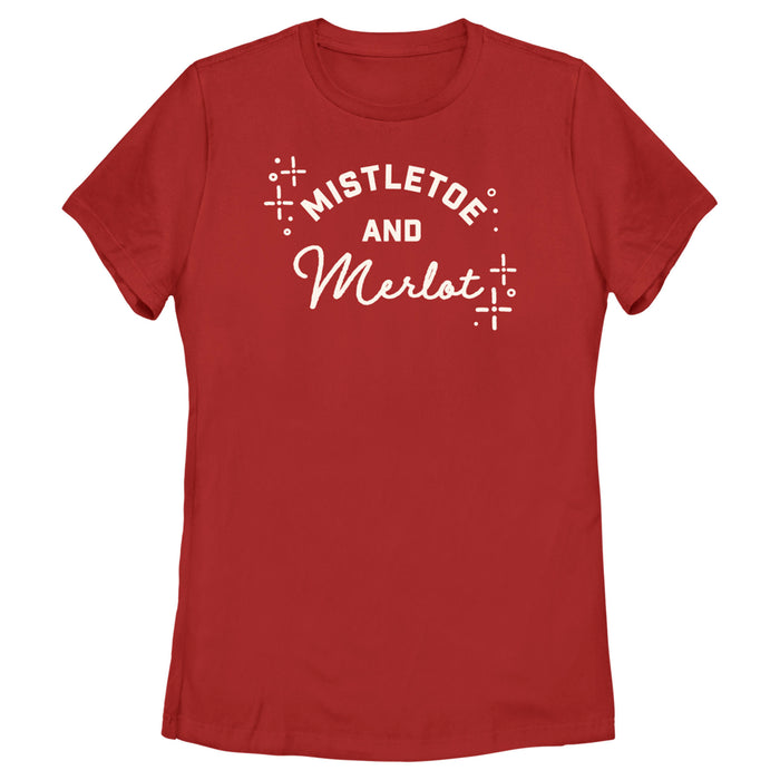 fifth sun Women's Lost Gods Mistletoe and Merlot T-Shirt
