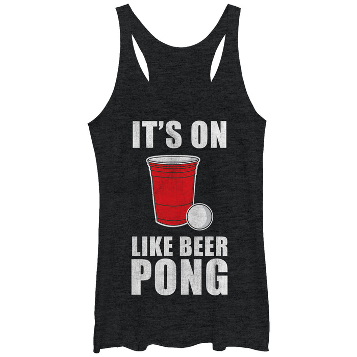 fifth sun Women's Lost Gods On Like Pong Racerback Tank Top
