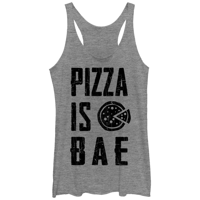 fifth sun Women's Lost Gods Pepperoni Pizza is Bae Racerback Tank Top