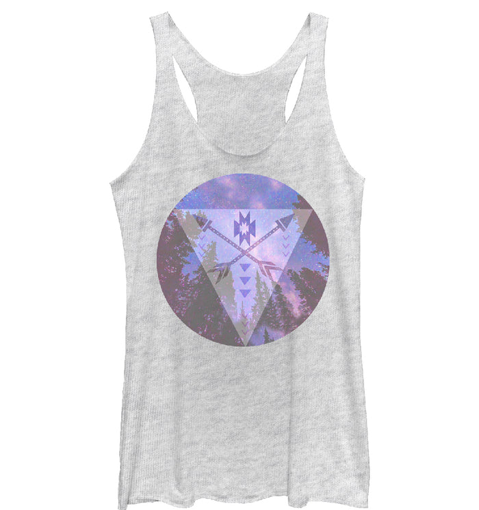 fifth sun Women's Lost Gods Pine Tree Arrows Racerback Tank Top