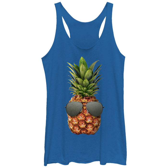 fifth sun Women's Lost Gods Pineapple Aviator Sunglasses Racerback Tank Top