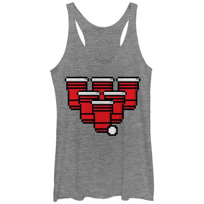 fifth sun Women's Lost Gods Pixel Pong Racerback Tank Top