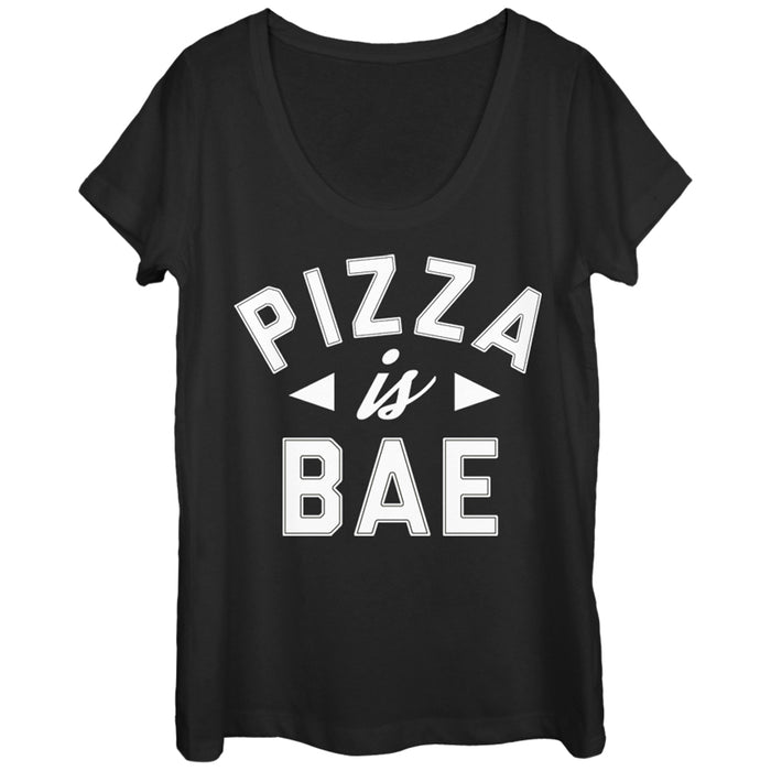 fifth sun Women's Lost Gods Pizza is Bae Scoop Neck
