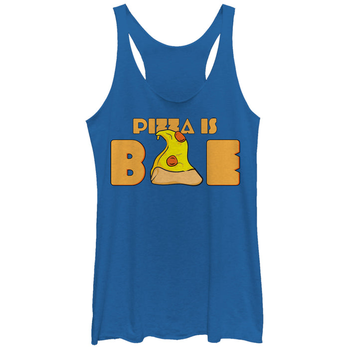 fifth sun Women's Lost Gods Pizza is Bae Slice Racerback Tank Top