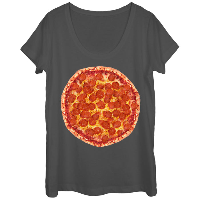 fifth sun Women's Lost Gods Pizza is Everything Scoop Neck