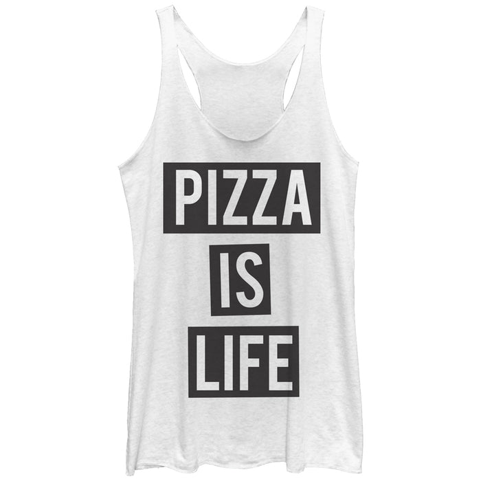 fifth sun Women's Lost Gods Pizza is Life Racerback Tank Top