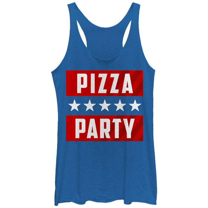 fifth sun Women's Lost Gods Pizza Party Racerback Tank Top