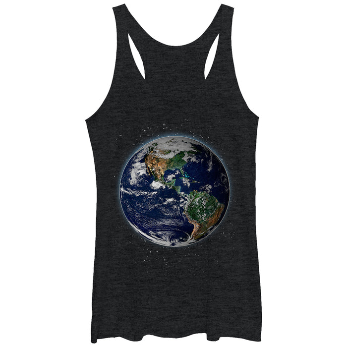 fifth sun Women's Lost Gods Planet Earth Racerback Tank Top