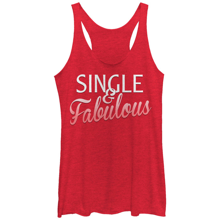 fifth sun Women's Lost Gods Single and Fabulous Racerback Tank Top