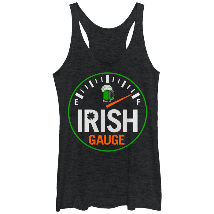 fifth sun Women's Lost Gods St. Patrick's Day Irish Gauge Racerback Tank Top