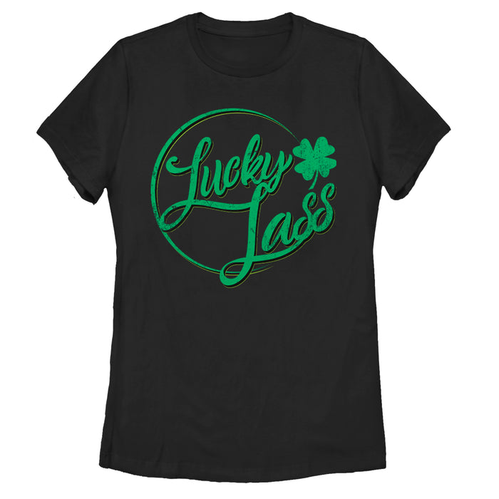 fifth sun Women's Lost Gods St. Patrick's Day Lucky Lassy Circle T-Shirt