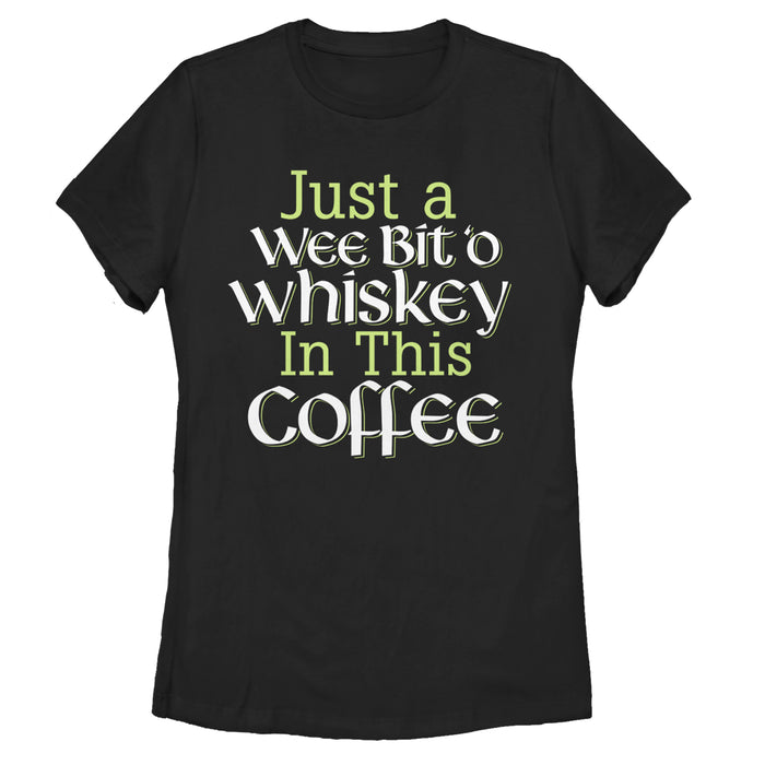 fifth sun Women's Lost Gods St. Patrick's Day Wee Bit O'Whiskey T-Shirt