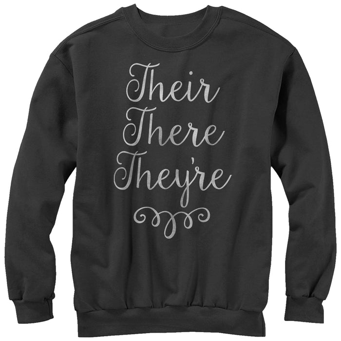 fifth sun Women's Lost Gods Their There They're Grammar Sweatshirt