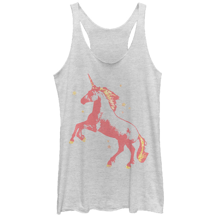 fifth sun Women's Lost Gods Unicorn Stars Racerback Tank Top