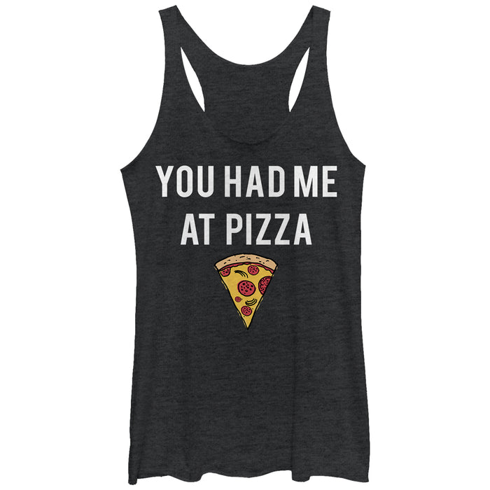 fifth sun Women's Lost Gods You Had Me at Pizza Racerback Tank Top