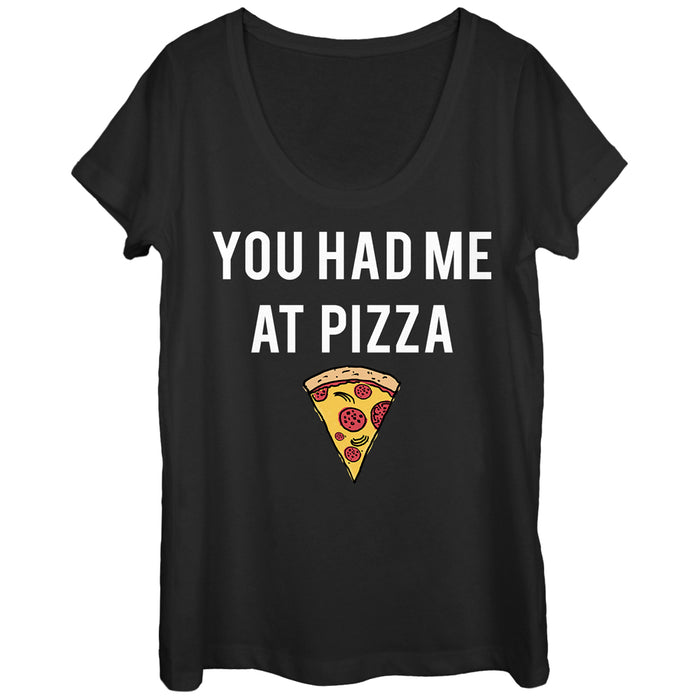fifth sun Women's Lost Gods You Had Me at Pizza Scoop Neck