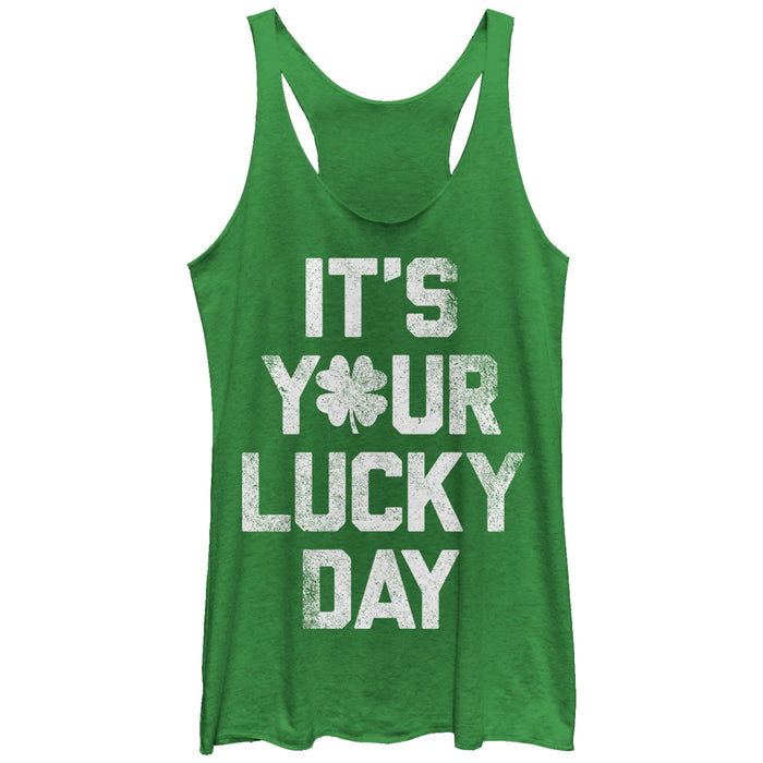 fifth sun Women's Lost Gods Your Lucky Day Racerback Tank Top