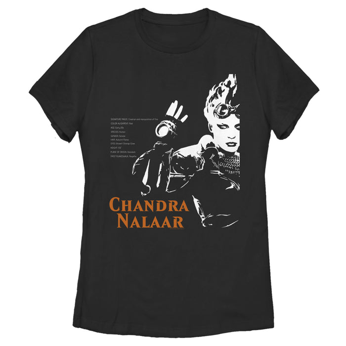 fifth sun Women's Magic: The Gathering Chandra Biography T-Shirt