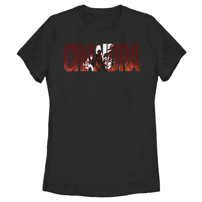 fifth sun Women's Magic: The Gathering Chandra Nalaar Text T-Shirt