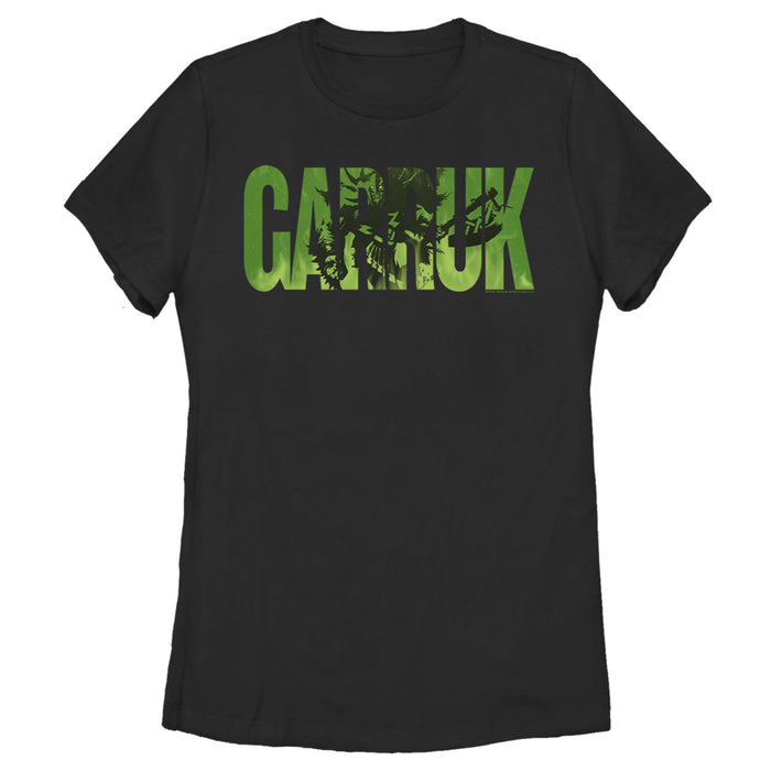 fifth sun Women's Magic: The Gathering Garruk Wildspeaker Text T-Shirt