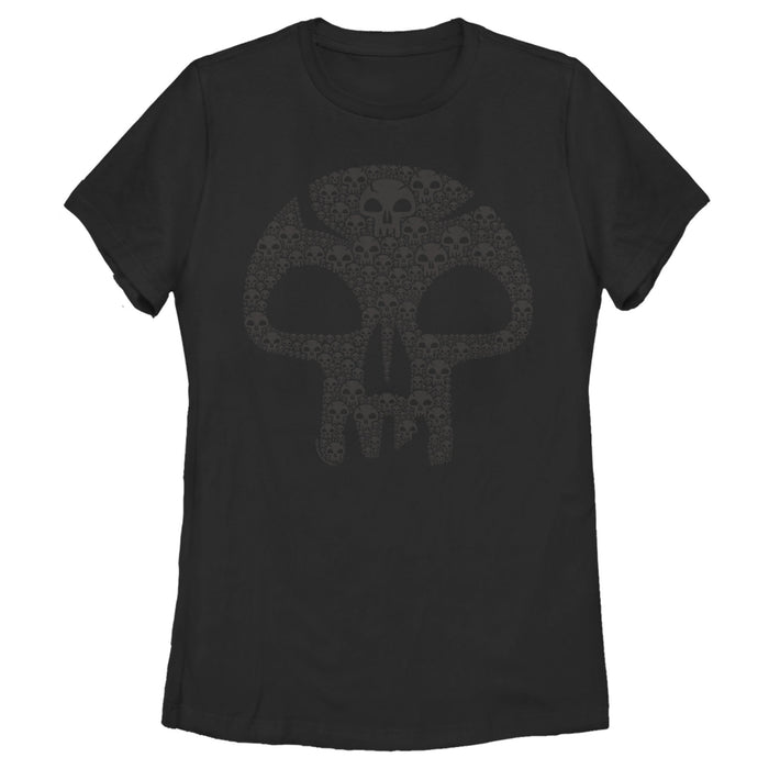 fifth sun Women's Magic: The Gathering Mana Decorative Skull Symbol T-Shirt