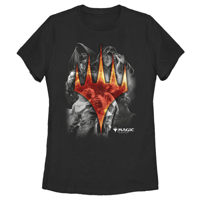 fifth sun Women's Magic: The Gathering Planeswalker Collage T-Shirt