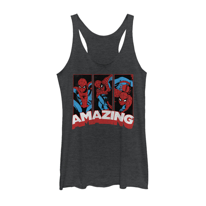 fifth sun Women's Marvel Amazing Spider-Man Panels Racerback Tank Top