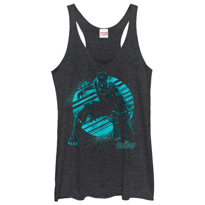 fifth sun Women's Marvel Avengers: Avengers: Infinity War Panther Splat Racerback Tank Top