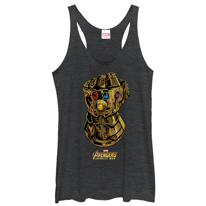 fifth sun Women's Marvel Avengers: Avengers: Infinity War Power Gauntlet Racerback Tank Top