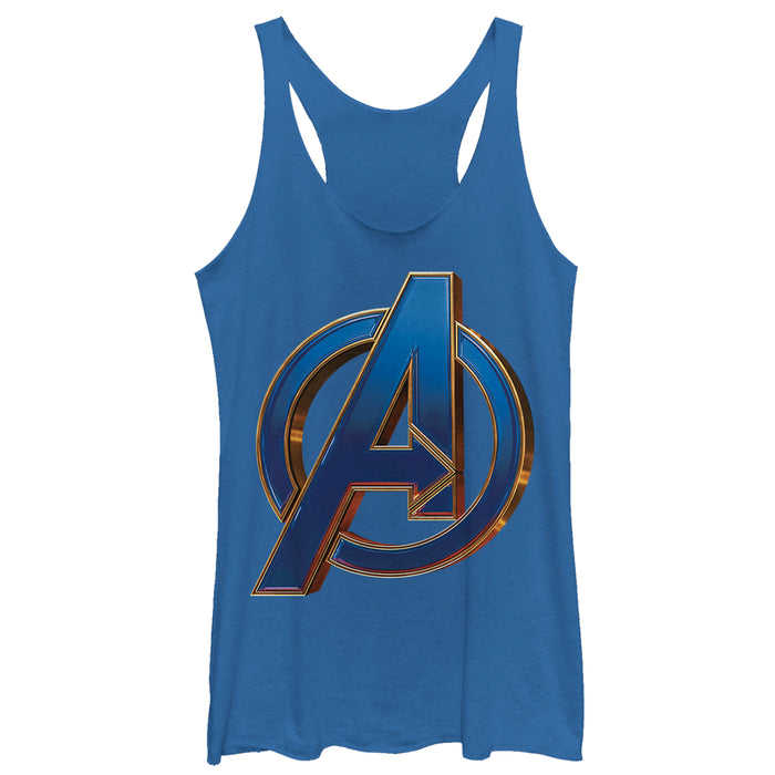 fifth sun Women's Marvel Avengers: Endgame Bold Logo Racerback Tank Top