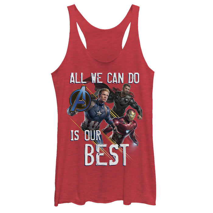 fifth sun Women's Marvel Avengers: Endgame Do Our Best Racerback Tank Top