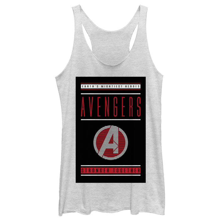 fifth sun Women's Marvel Avengers: Endgame Earth's Mightiest Heroes Racerback Tank Top