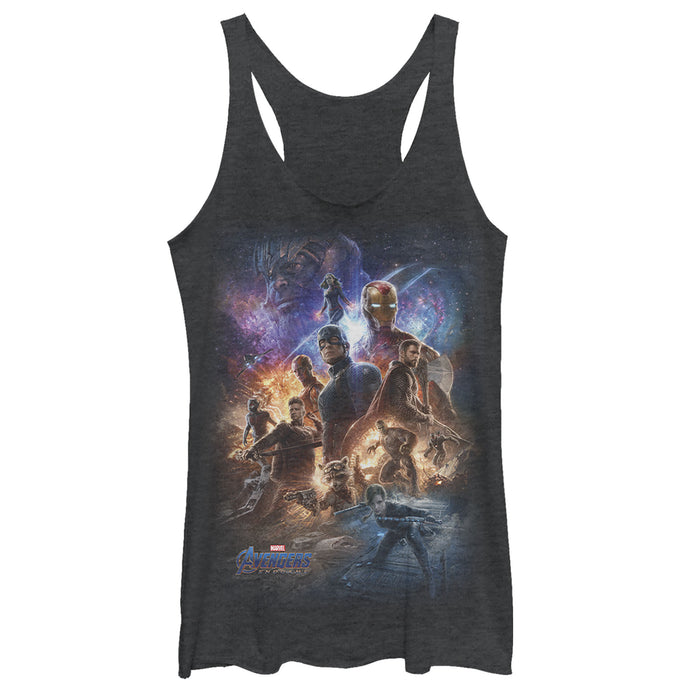 fifth sun Women's Marvel Avengers: Endgame Galactic Team Racerback Tank Top