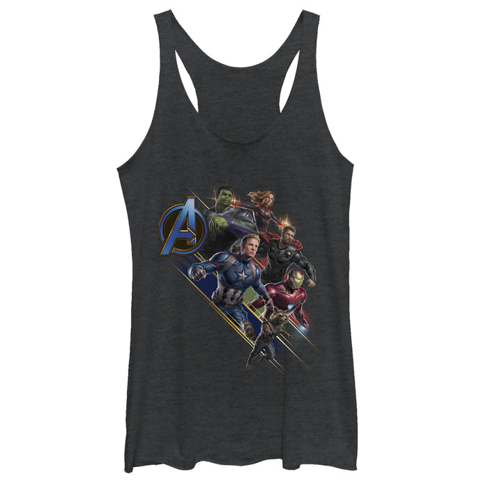 fifth sun Women's Marvel Avengers: Endgame Hero Streaks Racerback Tank Top