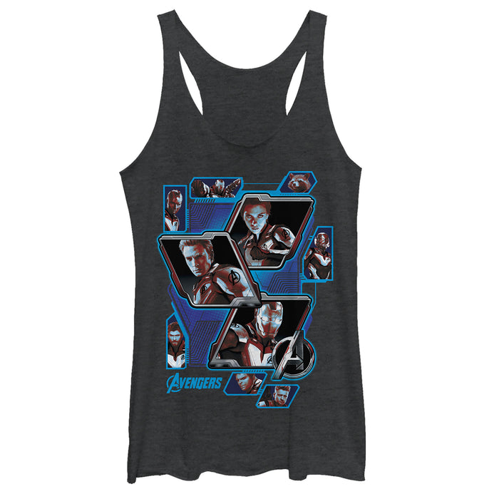 fifth sun Women's Marvel Avengers: Endgame Hero Tech Panels Racerback Tank Top