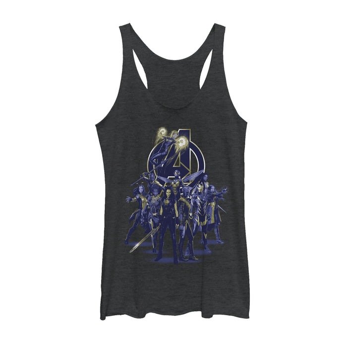 fifth sun Women's Marvel Avengers: Endgame Heroine Collage Racerback Tank Top