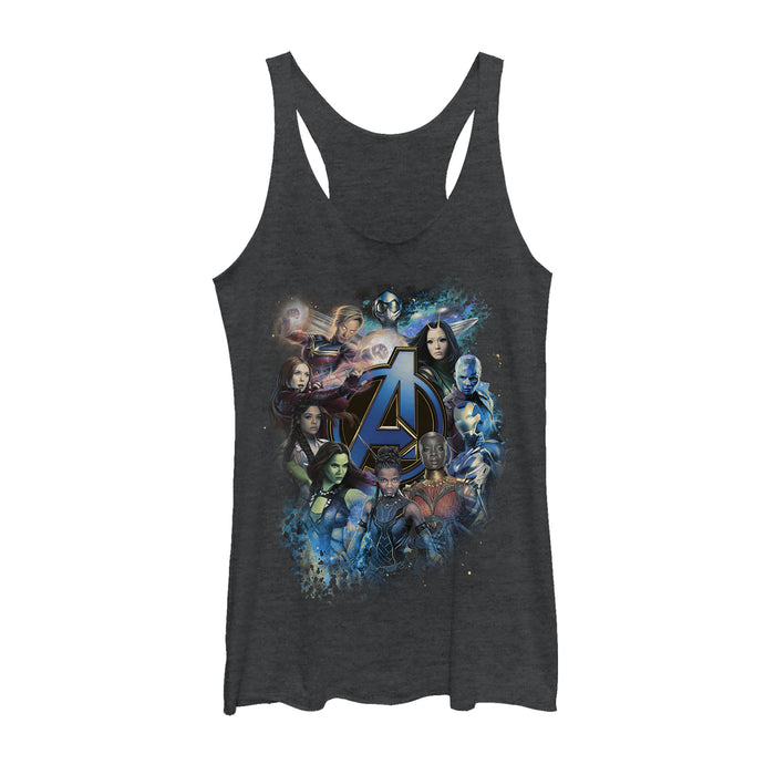fifth sun Women's Marvel Avengers: Endgame Heroine Poster Racerback Tank Top