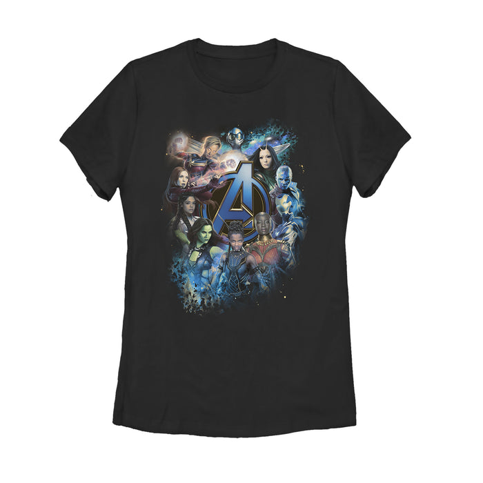 fifth sun Women's Marvel Avengers: Endgame Heroine Poster T-Shirt