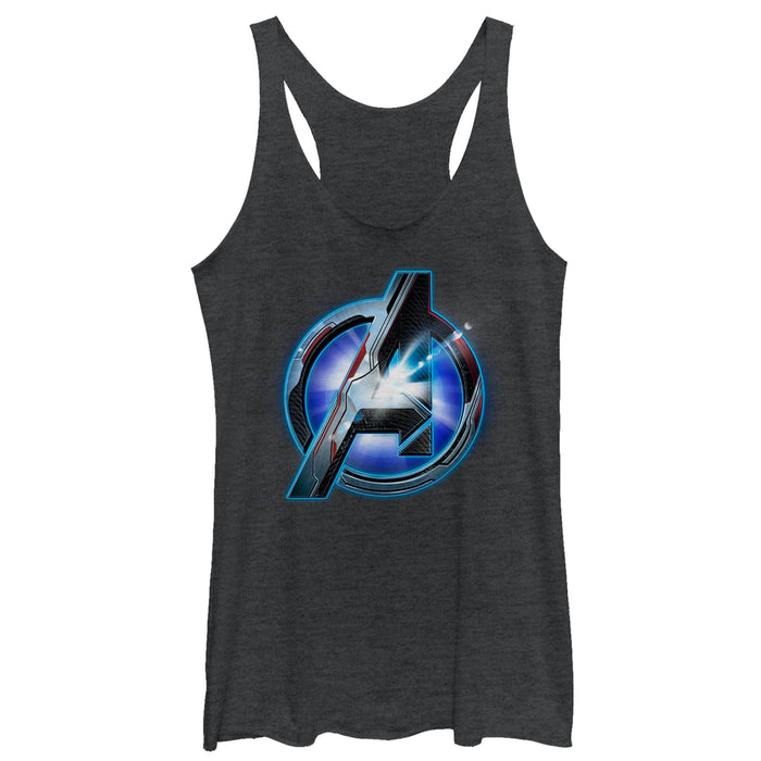 fifth sun Women's Marvel Avengers: Endgame High Tech Logo Racerback Tank Top