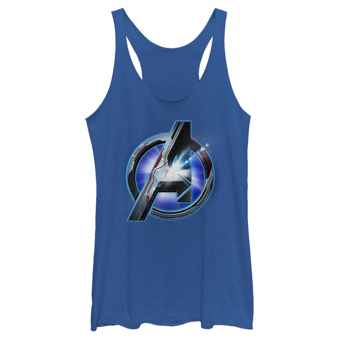 Fifth Sun Women's Marvel Avengers: Endgame High Tech Logo Racerback Tank Top
