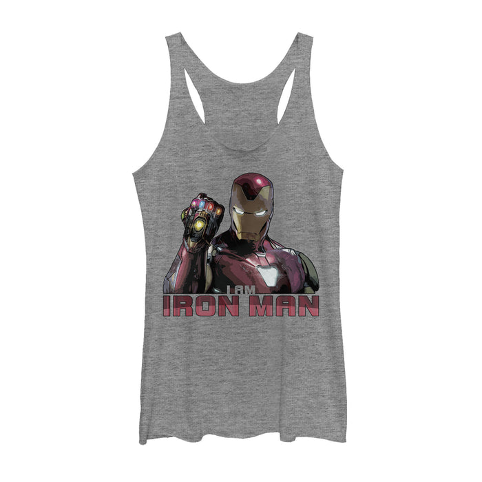 fifth sun Women's Marvel Avengers: Endgame I Am Iron Man Racerback Tank Top
