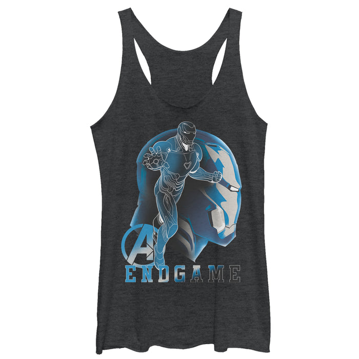 fifth sun Women's Marvel Avengers: Endgame Iron Man Profile Racerback Tank Top