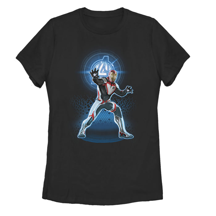 fifth sun Women's Marvel Avengers: Endgame Iron Man Quantum Ready T-Shirt