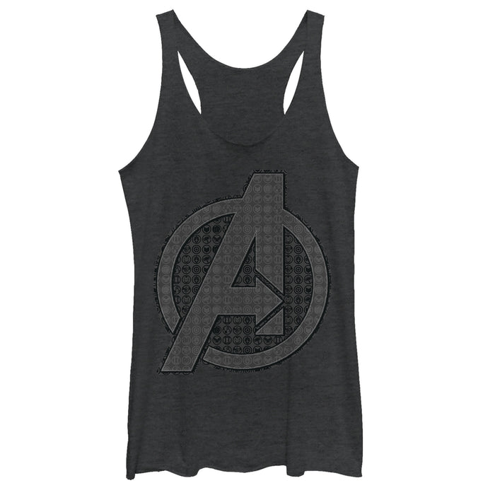 fifth sun Women's Marvel Avengers: Endgame Logo Icon Tiles Racerback Tank Top