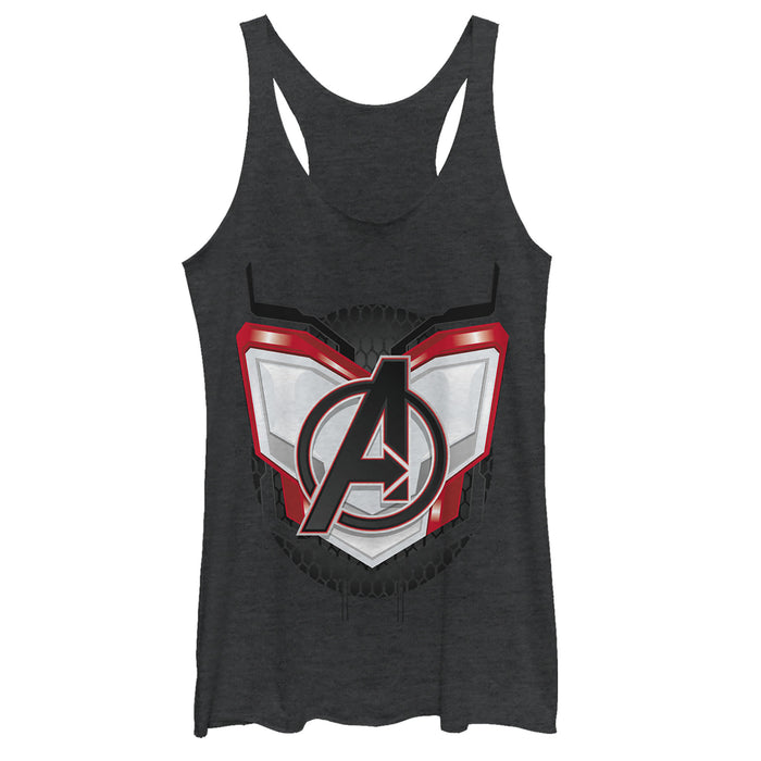 fifth sun Women's Marvel Avengers: Endgame Logo Quantum Suit Racerback Tank Top