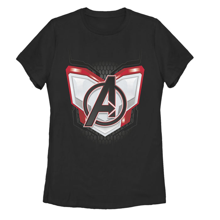 fifth sun Women's Marvel Avengers: Endgame Logo Quantum Suit T-Shirt