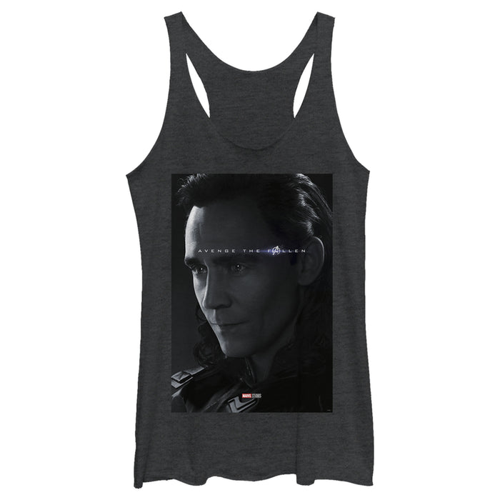 Fifth Sun Women's Marvel Avengers: Endgame Loki Poster Racerback Tank Top
