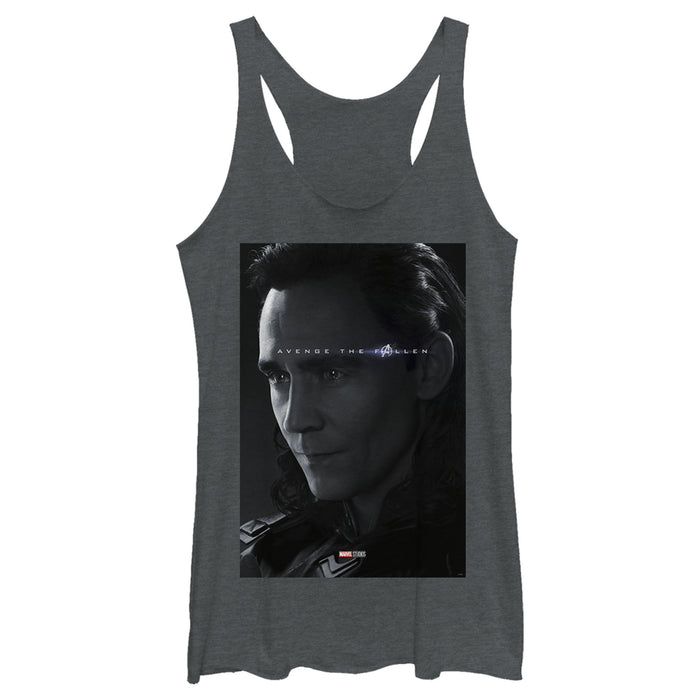 fifth sun Women's Marvel Avengers: Endgame Loki Poster Racerback Tank Top