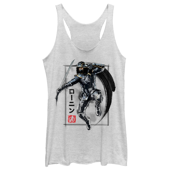 fifth sun Women's Marvel Avengers: Endgame Ronin Streak Racerback Tank Top